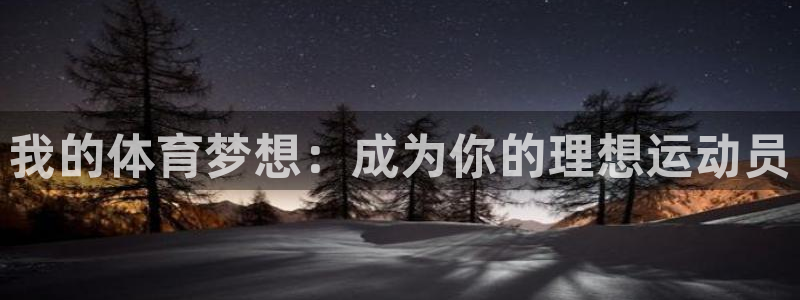 oety欧亿：我的体育梦想：成为你的理想运动员